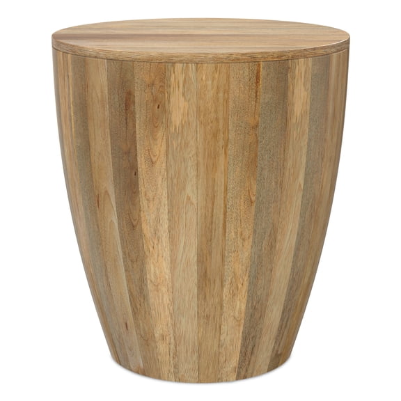 Elmbrook 21 inch Wide Solid Mango Modern End Table in Natural, Assembled