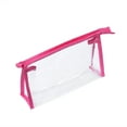 thumbnail image 2 of Himition Women’s Transparent Storage bag Portable Travel Small Cosmetic Bags Toiletries Organizer Bag (Rose Red), 2 of 5