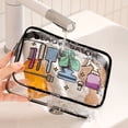thumbnail image 3 of Categorized Transparent Storage Bags, Four Pattern For Toiletries Cosmetics Medicines Electronics, Portable Travel Organizer (C), 3 of 4