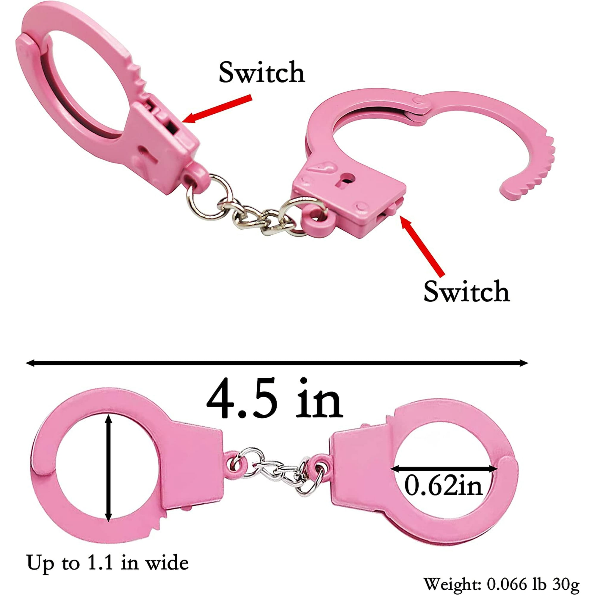nipocaio Cute Handcuffs Keychain Pink Couple Keychains Cat Interactive Mini Handcuffs Metal Key Chain Novelty Keyring Alloy Keychain Walmart