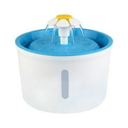 Topchances 54 oz. Pet Fountain, Automatic Dog Cat Water Fountain, Pet Drinking Bowl Filter, Visible Water Level, Filters included(Blue, without Mat)