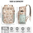 thumbnail image 3 of Travel Cooler Bag - Shiba Inu Camping Beer Cooler Backpack with Bottle Opener- Waterproof Insulated Picnic Backpacks - Cooler Bag for Beach, 3 of 6