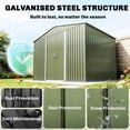 thumbnail image 4 of Outsunny 9.1'x 6.4' x 6.3' Garden Storage Shed w/ Steel Foundation Kit, 4 of 10