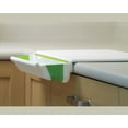thumbnail image 2 of Progressive International Counter Edge Cutting Board With Collapsible Scrap Bin - White & Green, 2 of 5