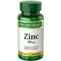 Nature's Bounty Zinc 50 mg Caplets 100 Count - 3 Pack