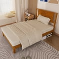 thumbnail image 4 of Ktaxon Twin Wooden Bed Frame, Platform Bed with Headboard & Slats Support, Brown, 4 of 8