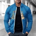 thumbnail image 1 of LOVZFMLL Jackets for Men Pullover Sweater Stand Collar Elastic Solid Color Half Sweater For Men Stand-up Collar Sweater, 1 of 5