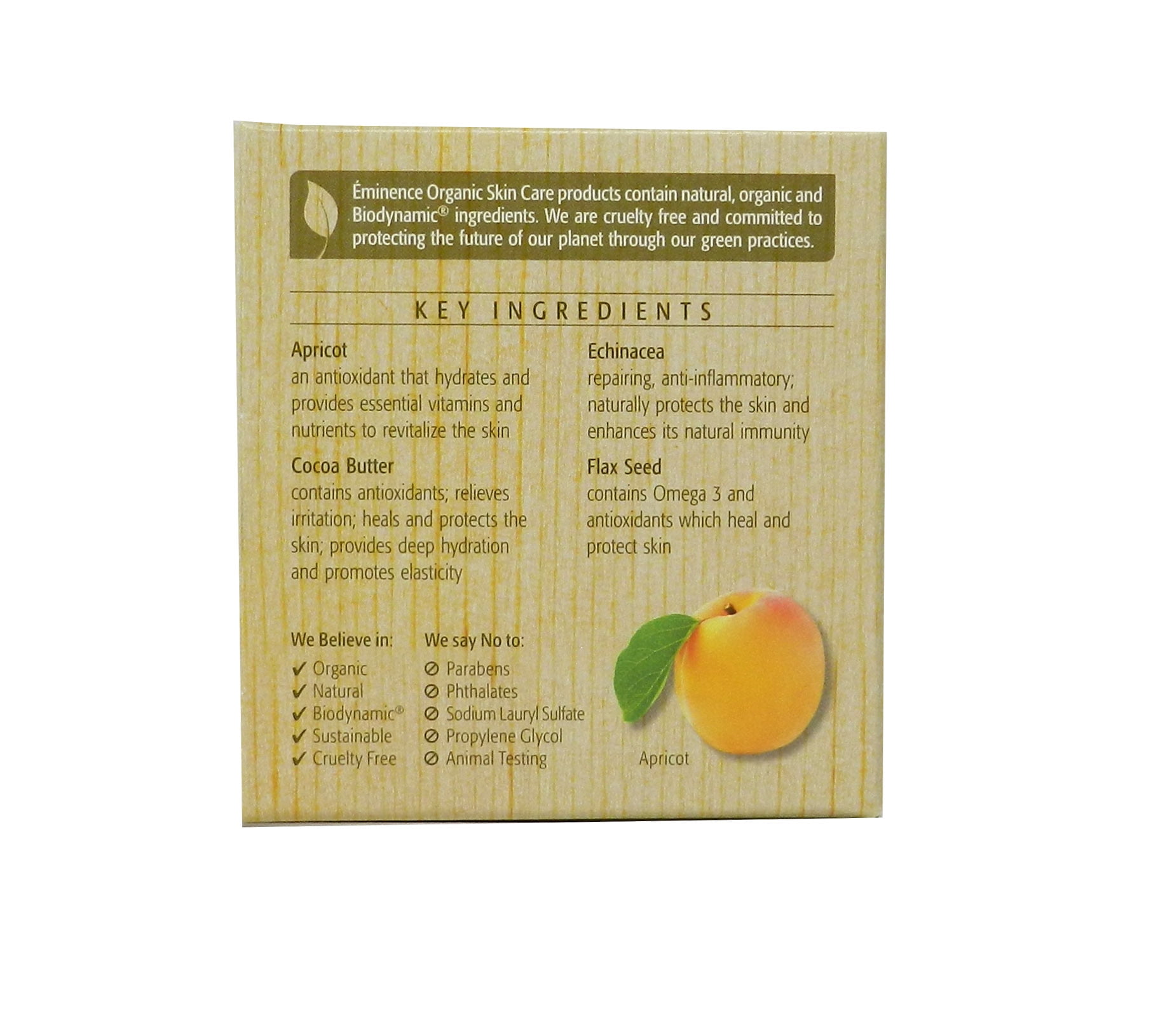 Eminence Unisex Skincare Apricot Calendula Nourishing Cream 1 oz