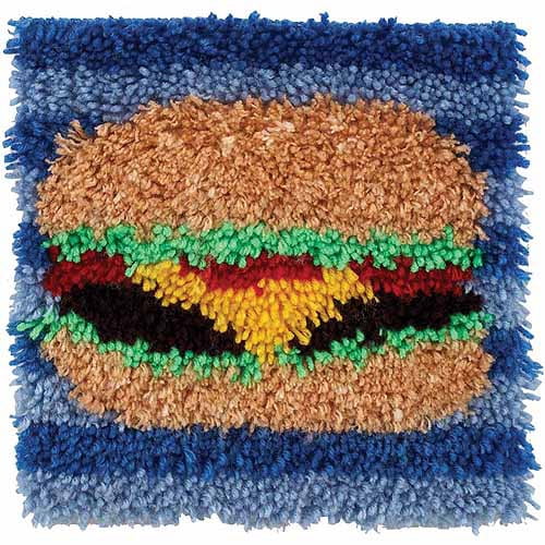 Angel Fish 12 by 12-Inch Spinrite Wonderart Latch Hook Kit