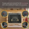 thumbnail image 6 of 28 inch Infrared Electric Fireplace Insert, Touch Panel Home Decor Heater, Smokeless Firebox With fixed Trim Kit.With Crackling Sound, 6 of 6