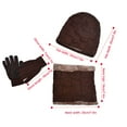 thumbnail image 3 of Xunlbb Scarf Set Winter Warm Hat Scarf Gloves Kids Winter Beanie Hat Warm Knit Thick Ski Cap And Scarf Gloves Set For Girls Boys Christmas Gift on Clearance, 3 of 5