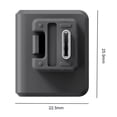 thumbnail image 5 of Cargador Adaptador de audio Adaptador de micrófono Piezas de la cámara para Insta360 ONE RS (Horizontal) Likrtyny  Para estrenar, 5 of 5