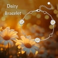 thumbnail image 6 of Daisy Bracelet 925 Sterling Silver Daisy Flower Adjustable Bracelets for Women Jewelry, 6 of 6