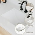 thumbnail image 4 of ARIEL Monroe 61 Inch Single Rectangle Sink Bathroom Vanity With Pure White Quartz Countertop 1.5 Inch Edge In Oak, 4 of 8