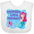 thumbnail image 3 of Inktastic Mommy's Little Mermaid Girls Baby Bib, 3 of 4