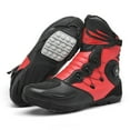 thumbnail image 5 of Men's and women's all-season motorcycle riding boots and motorcycle shoes,Black red,45, 5 of 25