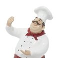 thumbnail image 5 of 8" x 14" Red Polystone Chef Sculpture with Wine Holder Slot, by DecMode, 5 of 10