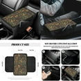 thumbnail image 7 of Jeiento Aesthetic Mushroom Car Seat Covers Front Rear Full Set Steering Wheel Cover Seat Belt Pads Coasters Waste Bin Armrest Cover Cup Holders Rearview Mirror Cover Handbrake Cover Set, 14 PCS, 7 of 7