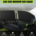 thumbnail image 3 of AYAMAYA 4 Pack Car Window Shades, Magnetic Side Window Sun Shade for Sun Heat Blocking & UV Protection, Auto Privacy Sunshade Curtain for Baby Camping, Black, 3 of 8