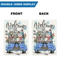 thumbnail image 4 of Winter Truck Garden Flags for Outside, Winter Welcome Garden Flags 12.5x18 Double Sided, Rustic Snowman Truck Lawn Flags, Burlap Truck Holiday Yard Flags for Farmhouse Outdoor Decoration, 4 of 6