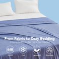 thumbnail image 3 of Cooling Thin Mattress Pad, Queen Size Mattress Topper for Hot Sleepers, with a Deep Pocket Fits 16" Mattresses, Cool Fitted Sheets for Bed, Summer Cooling System, Gray, 60"x80", 3 of 5