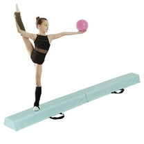 SSyao 6FT Green Folding Balance Beam Non Slip Base Gymnastics Beam Practice Training