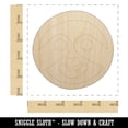 thumbnail image 2 of Sloth Face Wood Shape Unfinished Piece Cutout Craft DIY Projects - 4.70 Inch Size - 1/4 Inch Thick, 2 of 7