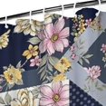 thumbnail image 3 of Pioneer Flower Floral Print Pattern Shower Curtain 36"x72" ,Bathroom Decorative Shower Curtains Set with 12 Hooks,Modern Waterproof Washable Shower Curtain, 3 of 6