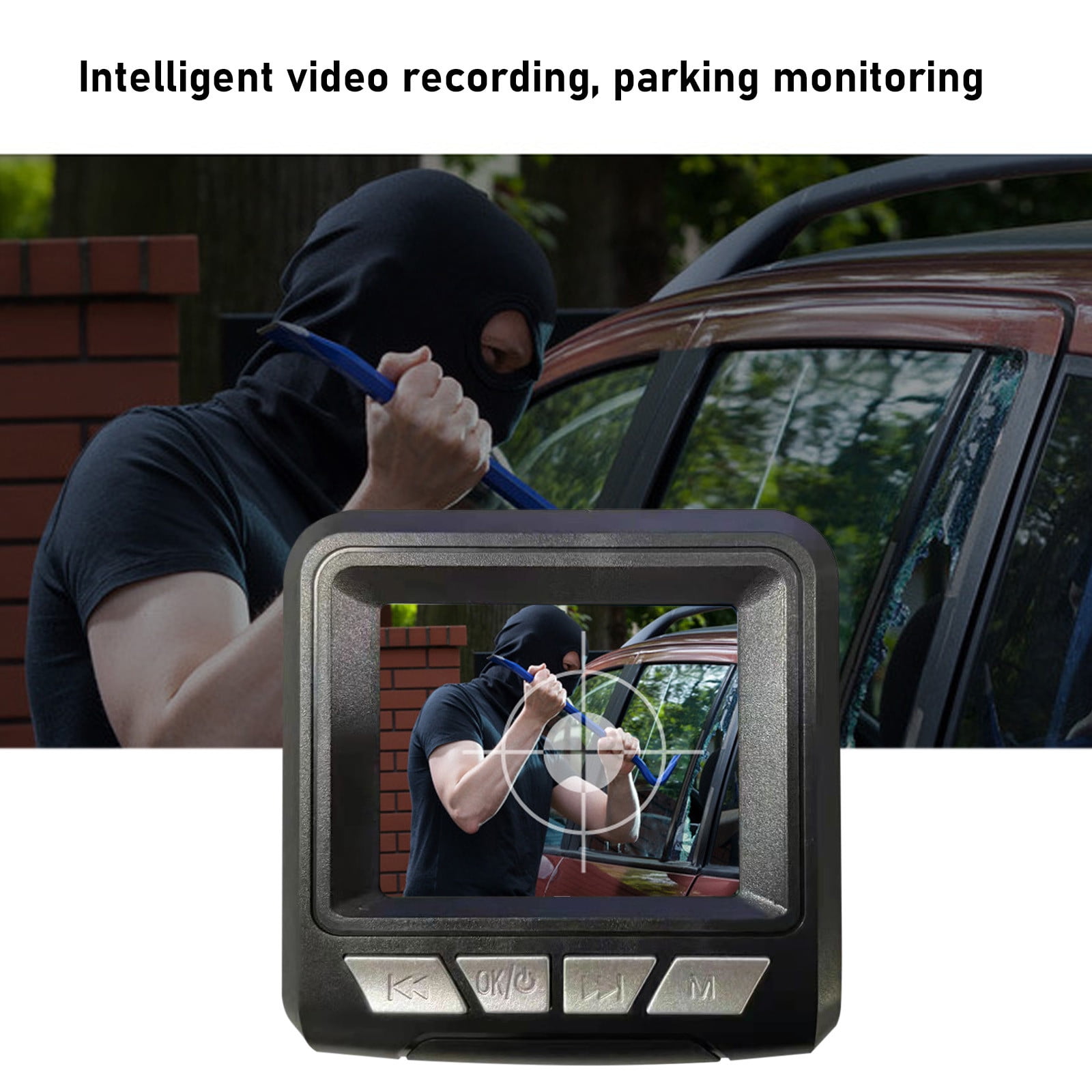 GEKO Moto Snap - Dashboard camera - 1080p / 30 fps - Wireless LAN -  G-Sensor - black 