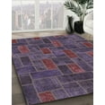 thumbnail image 3 of Ahgly Company Machine Washable Indoor Rectangle Abstract Plum Purple Area Rugs, 2' x 4', 3 of 7
