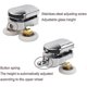 thumbnail image 4 of Shower Door Rollers, Plastic Door Wheels, for DIY 4-6mm Glass, 23mm Diameter (2 Upper Rollers and 2 Lower Rollers) (23MM), 4 of 5