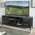 thumbnail image 6 of CorLiving Jackson Transitional Wide Black TV Stand with Drawers and Shelves for Most TVs up to 85 Inch | Contemporary Entertainment Center | Large Media Console Cabinet for Living Room, 6 of 11