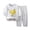 Light Yellow, variant on Ulanda Cotton 2 Piece Pajamas Boys Long Sleeve Sets Toddler Boys Pjs Kids Sleepwear Sets (Blue, 1-2 Years)