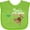 Apple Green, variant on Inktastic Nani Little Monkey Grandchild Boys or Girls Baby Bib