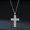 Double-layered cross—Moisan, variant on Moissanite Cross Necklace S925 Sterling Silver, VVS D-Color Hip Hop Cross Pendant Chain, Trendy Unisex Jewelry Gift for Men Women