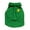 Green, variant on Oodles Green Boxy Button-Up Checkered Spring Dog T-Shirt, XS