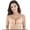 Beige, variant on Women Push Up Bra Wire Free Front Closure,Butterfly Brassiere Bralette Plus Size