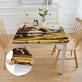 thumbnail image 2 of nygtbtfer Outdoor Farm Animals Tablecloth with Umbrella Hole and Zipper Stain Resistant Waterproof Table Cover for Camping Party  46*46, 2 of 8