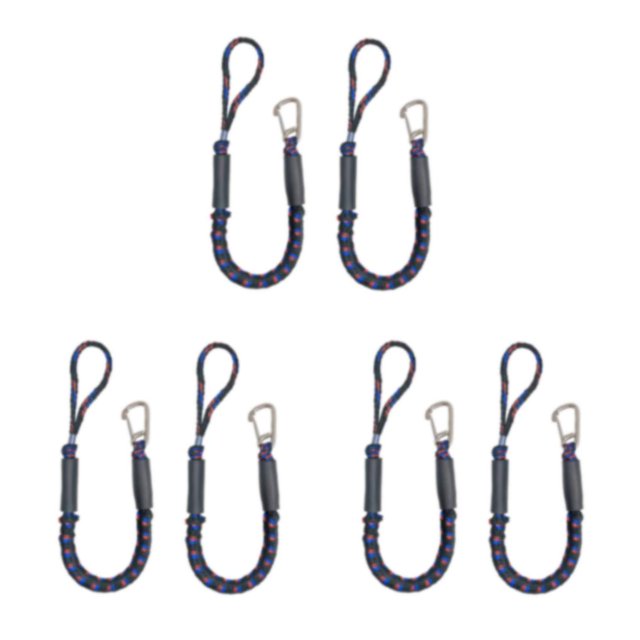 Transemion 2piece Durable And Sturdy Dock Line With Hook Reliable Mooring Partner Strong red black blue 3Set