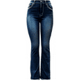 thumbnail image 4 of Jack David H&Y Rhinestone Studded Denim Bootcut Flap Pocket Jeans (Bootcut Blue HY-512), 4 of 5