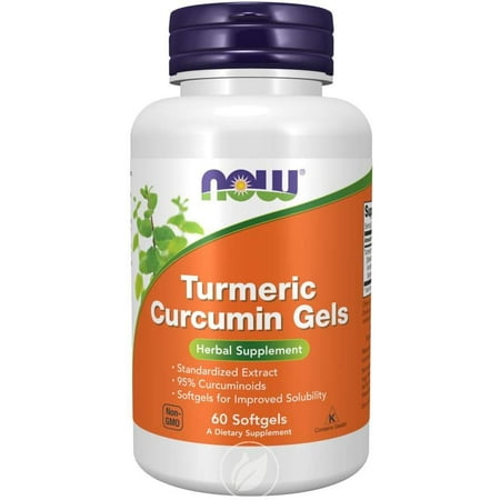 (2 Pack) NOW Supplements Curcumin Gels (Turmeric) 60 Sgels