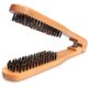 thumbnail image 1 of wonim44 DIY Salon Hairdressing Hair Straightener Wooden Anti-static Dual-Brush Comb, 1 of 1