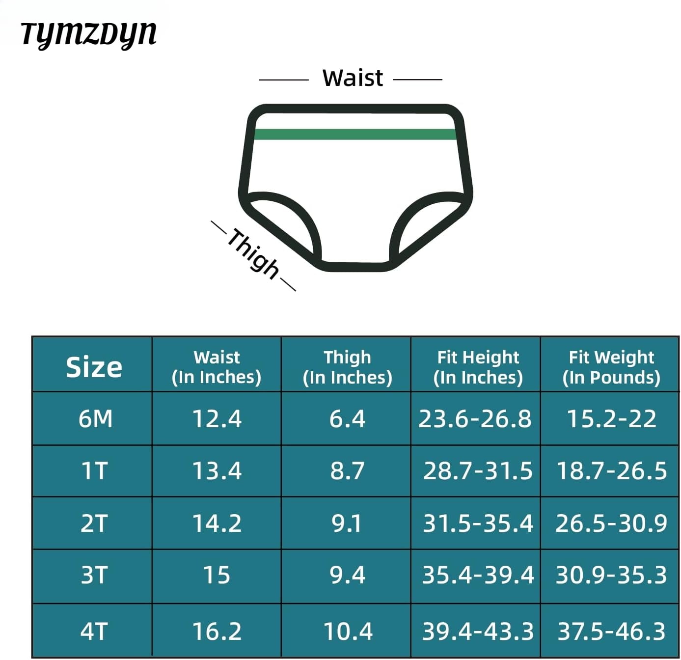 TYMZDYN 2 Packs Baby Reusable Swim Diapers Soft and Silky Toddler Swim Diaper Washable Baby Swim Diaper 3T Baby Swim Trunks Swimming Diapers Size 3 Waterproof Diapers for Swimming Boys and Girls
