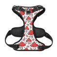 thumbnail image 5 of Lsque Amanita Red Mushroom Dog Harness, No-Pull Pet Harness with 2 Leash Clips, Adjustable Soft Padded Dog Vest with Easy Control Handle for Large Dogs-, 5 of 9