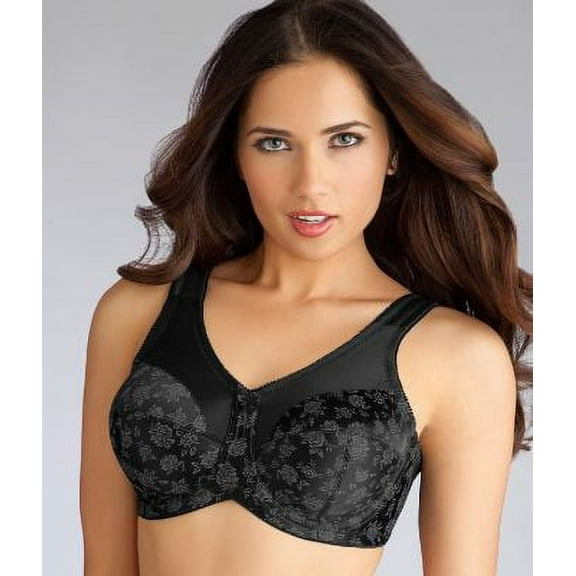 Cortland Intimates Women's Full Figure Underwire Bra, Seamed Cups & Side Support – Style 7101