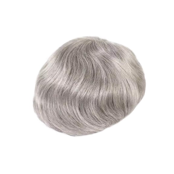 #580 Men's Toupee Straight Human Hair System Breathable Mono and PU Skin Male Hair Prosthesis