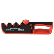 Multifunctional Knife Sharpener Helps Repair Non-Slip Manual Sharpener Gifts Red Black
