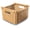 Sandstone, variant on Deep Pole Handle Wicker Storage Basket, Medium, 13.5 in L x 14 in W x 9 in H, Antique Walnut Brown