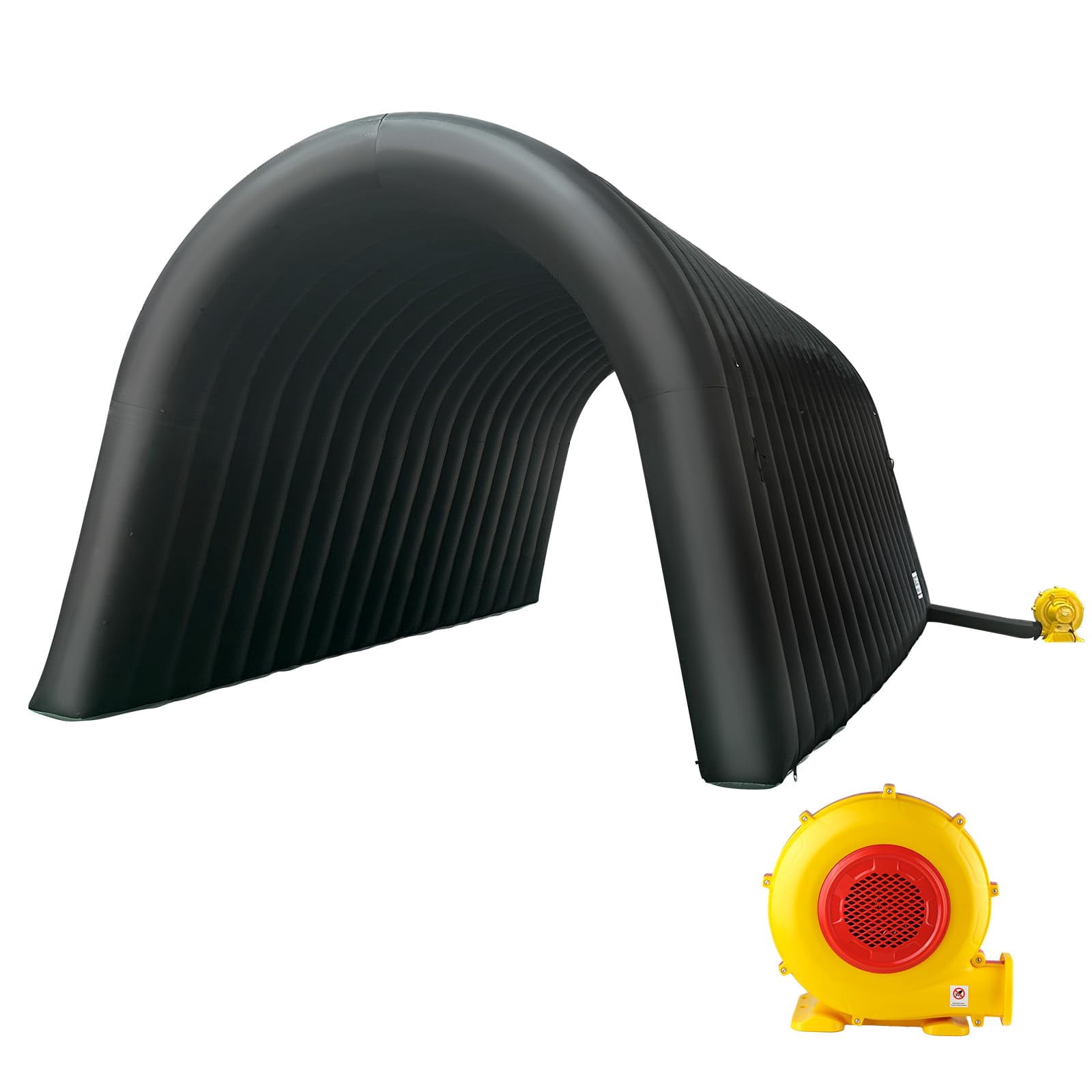 Inflatable Sports Tunnel Entrance 20x10x10FT Black, One Air Blower – Event Inflatable Tunnel Tent for Team Intros, Business Promotion, Trade Shows, Advertising & Exhibitions