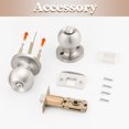 thumbnail image 6 of knobelite (10 Packs) Bed / Bath Room Round Door Knob, Privacy Function for Bathroom / Bedroom, Interior Door Door Lock Handle Satin Nickel Finish, Keyless Door Handles Locks, 6 of 6